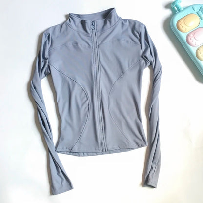 Peak Chic Long Sleeve Active Zip-Up 